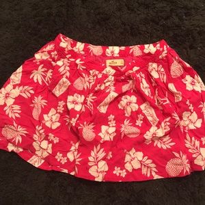 Hollister pink aloha Hawaii skirt